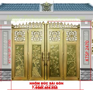 cổng nhôm đúc lắp đặt ở TP. HCM